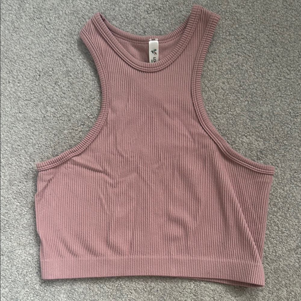Women's Ribbed Tank Top - Pink